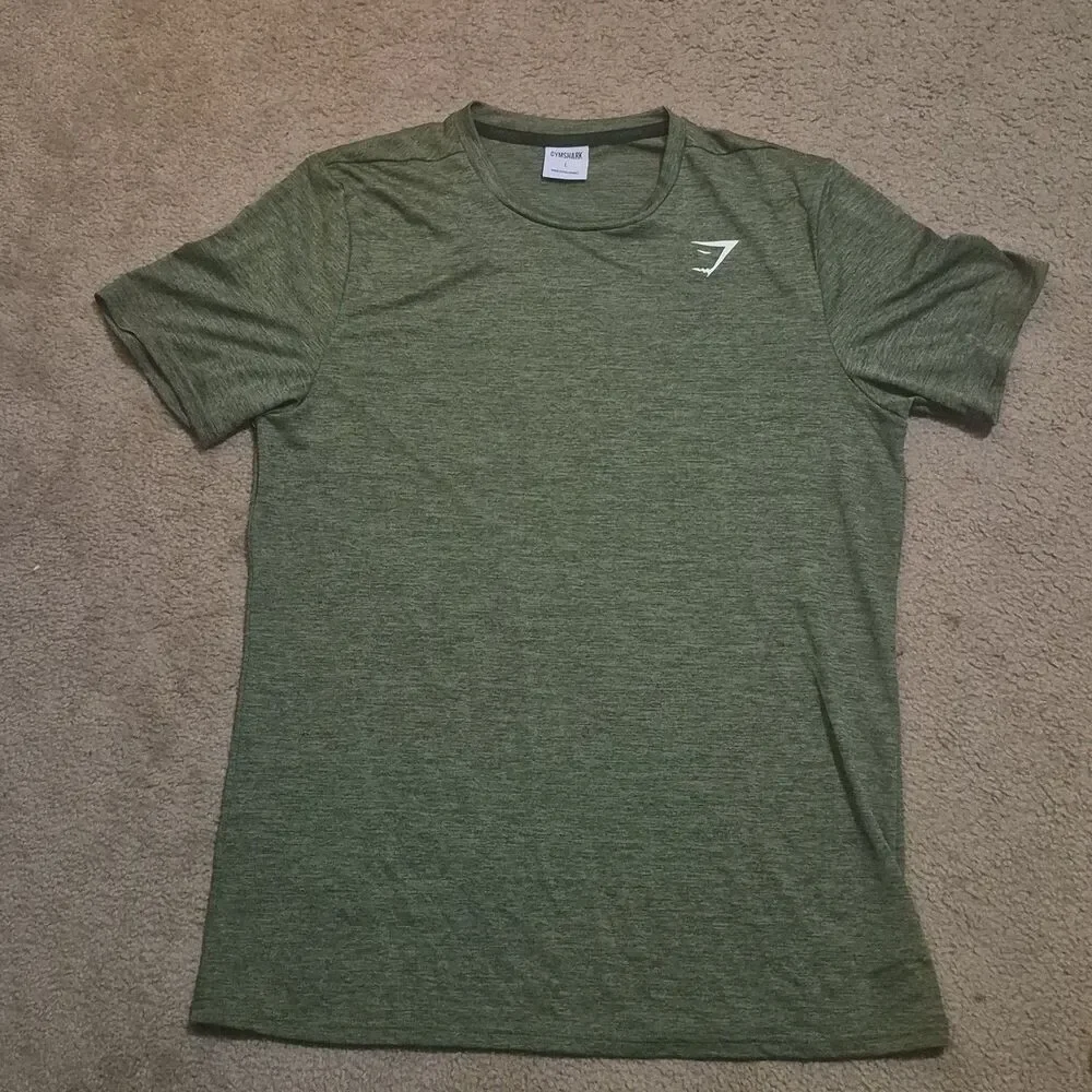 Lot of 2~ GYMSHARK Short Sleeved Performance Athletic T-Shirts Men's Large